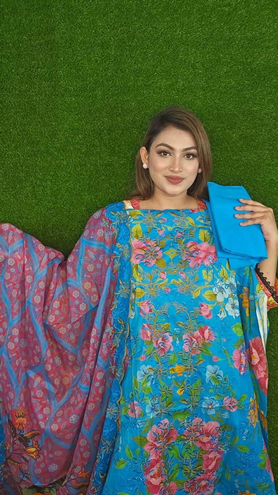 পাকিস্তানি ক্যাটালগ থ্রি-পিস 3007